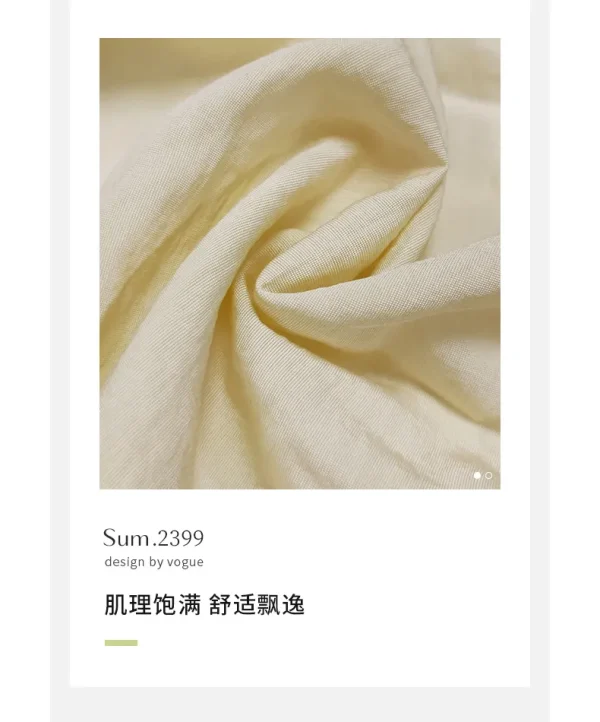 A2399 Cotton-Poly Linen-Look 110g Woven Dress Fabric - Breathable & Textured