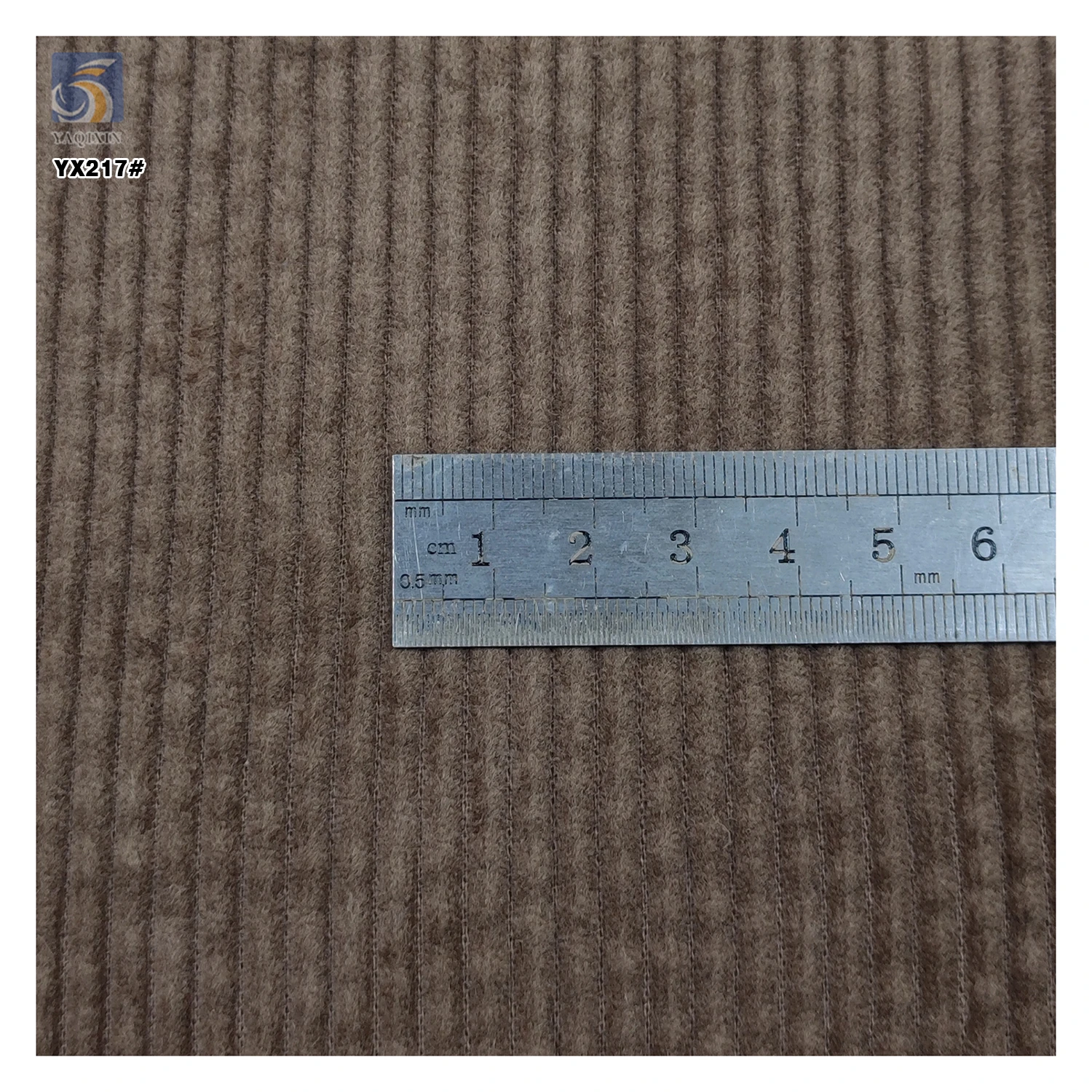 YX217 Chinese Factory Direct Sales Price 6 Wale 285gsm Woven Washed 100% Cotton Corduroy Fabric for Coat Pants - 图片 3