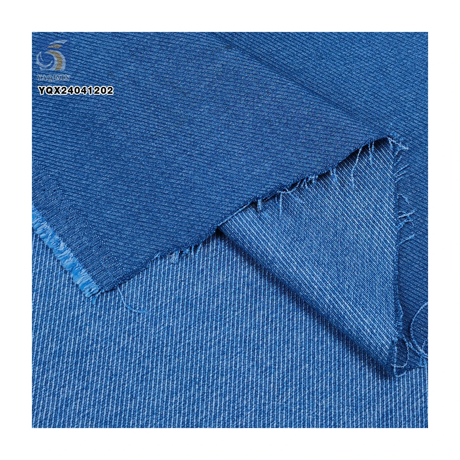 Summer New 220gsm Rough Twill Denim Pants Thin Jacket Fabric Blended 90% Cotton 10% Polyester Japan Denim Fabric - 图片 4