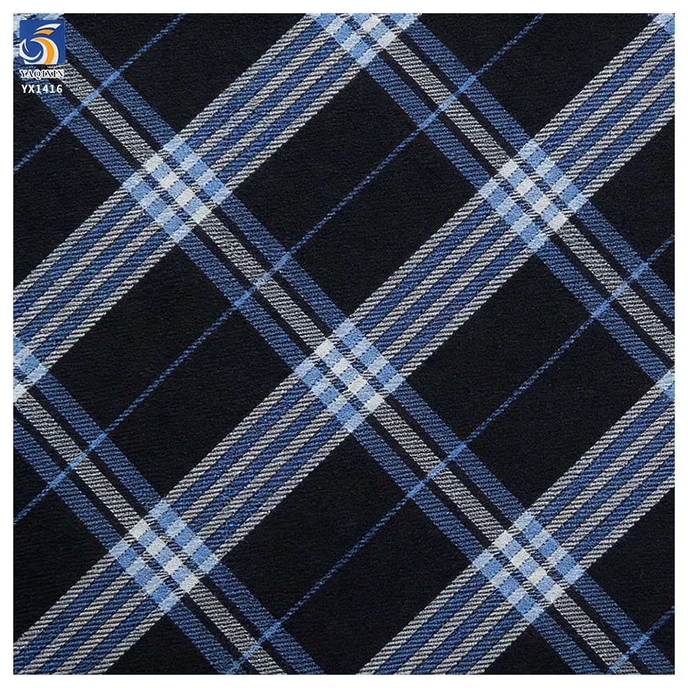 YX1416 China Manufacturer 190gsm Popular in Ghana, Africa TR Suit Yarn Dyed Checked School Uniform Plaid Fabrics for Children - 图片 5