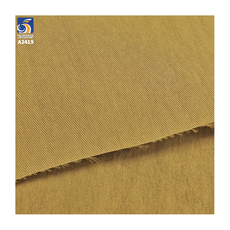 A2419 150g/m² Wholesale 50S 65% Cotton 35% Nylon Cavalry Twill Fabric High Density Twill Cotton Blend Fabric for Pants - 图片 5