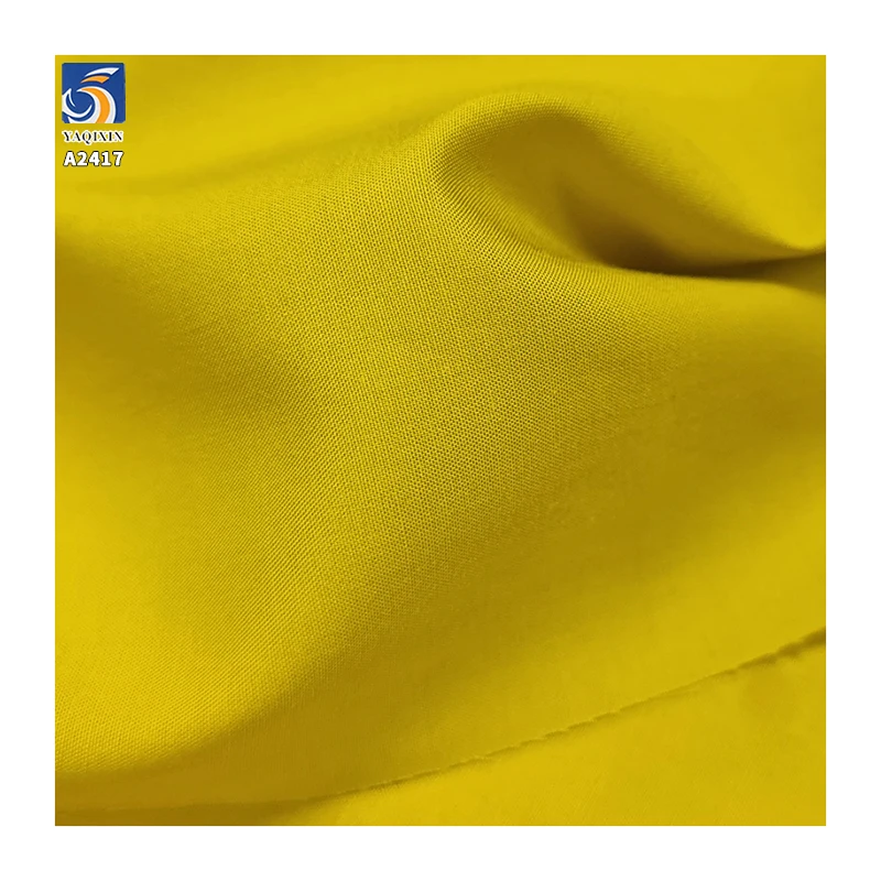 A2417 High Quality 105g/m² Lightweight 40 Cotton Lyocell Blended Ice 60 Cotton Washed Fabric Shirt Dress Fabric - 图片 5