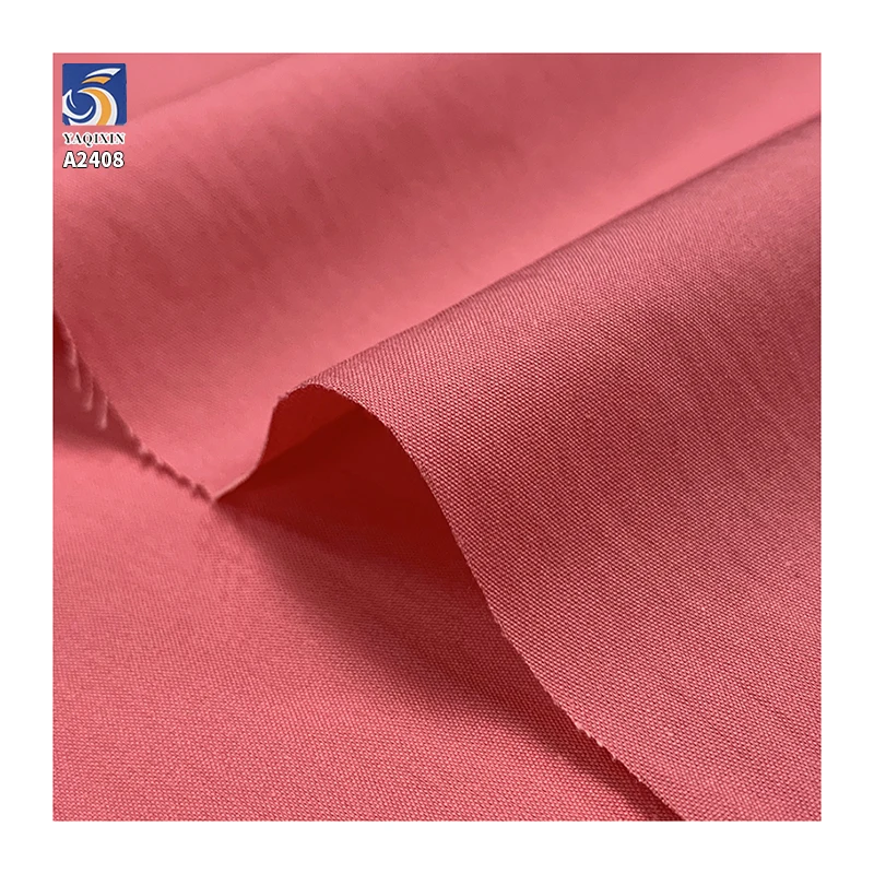 A2408 90gsm Lightweight Plain 60% Cotton and 40% Nylon Blended Poplin Fabric 60s Cotton Poplin Women's Dress Shirt Fabric - 图片 3