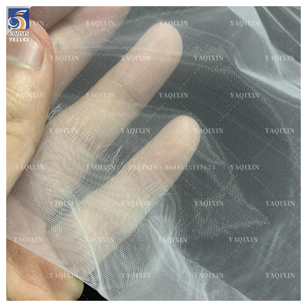 YX1142 22gsm Hardened Stiff Matte Organza Fabric 100 Polyester Woven White Organza Fabric 2 Yards High Quality - 图片 3