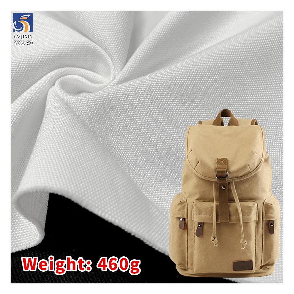 YX949 High Quality Low Price 460g/m² Heavyweight Woven 100 Polyester Canvas Fabric 16oz Canvas Fabric for Backpack Bags