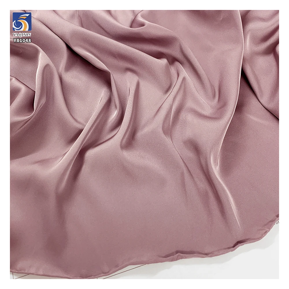 YX1048 150gsm Acetic Acid Silky Skin-Friendly Apparel Dress Satin Soft Fabric Polyester Spandex Stretch Matte Satin Fabric - 图片 4