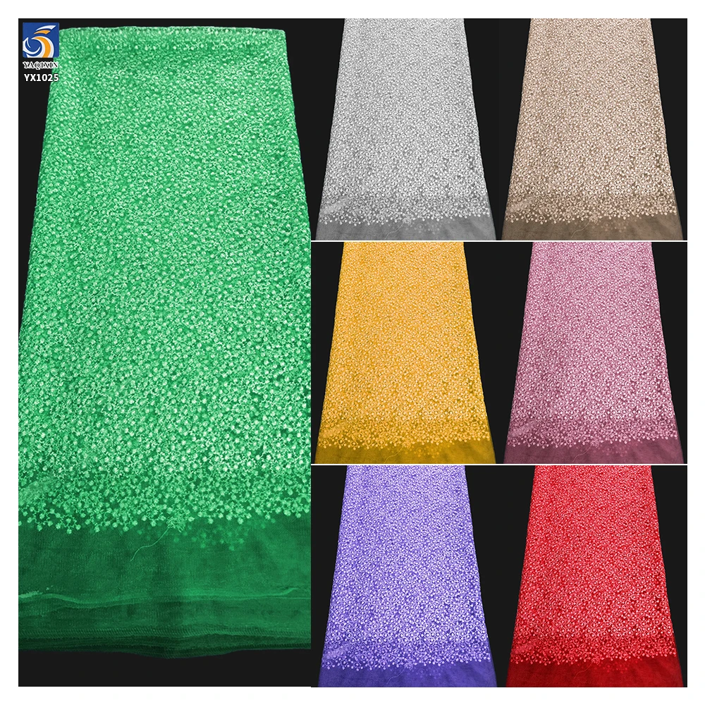 YX1025 New Trends and New Materials Customization Embroidery Mesh Fabric Samples Available in 7 Days Apparel Dress Tulle Fabric - 图片 2