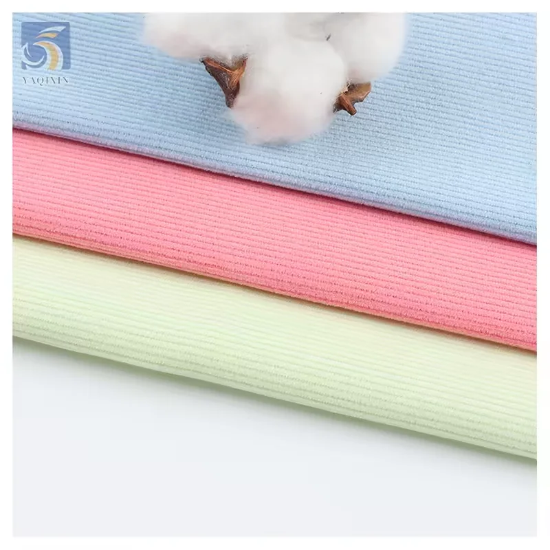 YX2340-1 Wholesale Baby Corduroy Fabric 16 Wales 97% Cotton 3% Spandex Stretch Corduroy Fabric for Kids - 图片 3