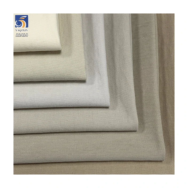 A2414 200g/m² Cotton and Nylon Blend 32 Fine Beads Canvas Fabric Plain Canvas Little Cat Eye Shirt Cotton Wide Leg Pants Fabric - 图片 6