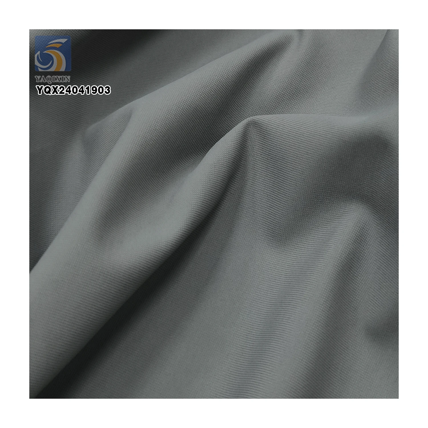 A2295-1 76% Nylon 24% Spandex Ice Silk 150gsm Quick Drying Ribbed Knit Fabric Four-Way Stretch Nylon Spandex Fabric - 图片 6