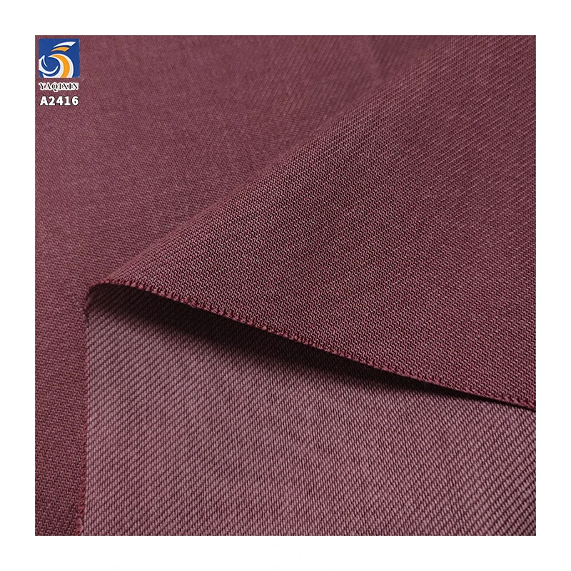 A2416 300g/m² 40% Cotton Blended Lyocell 10s Twill Cotton Fabric Heavyweight Shirt Wide-Leg Pants Fabric - 图片 6
