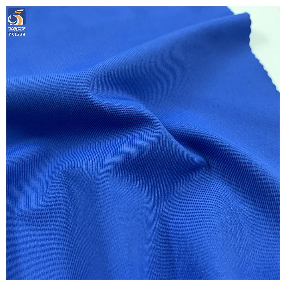 YX1329 165gsm Breathable Wear T-Shirt Yoga Fitness Sports Clothing Fabric 88% Nylon 12% Spandex Stretch Knit Yoga Fabrics - 图片 6