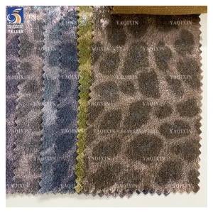 YX1138 120gsm Polyester Hot Stamping Chiffon Leopard Print Fabrics Women's Garments Pattern Small Leopard Print Fabric