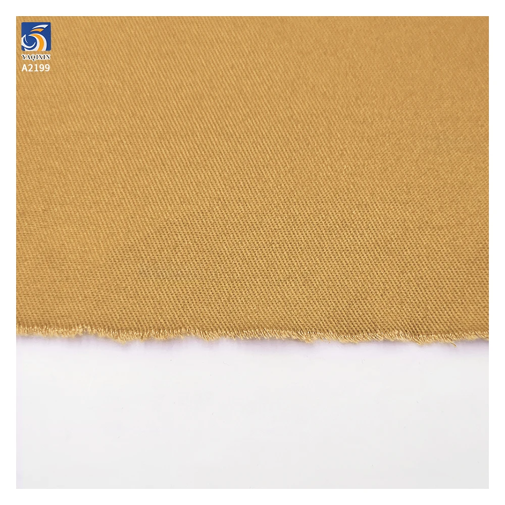A2199 Ready Made High Quality 270gsm Woven Combed 100% Cotton Twill Fabric Khaki Twill Fabric for Shirts Skirts - 图片 5