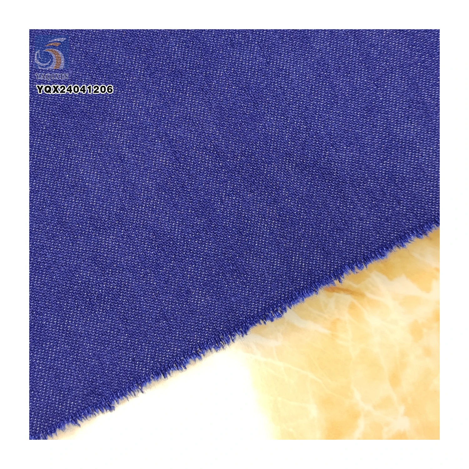 Wholesale Distressed Faded Denim Fabric Breathable Soft 210gsm 80% Cotton 20% Polyester Vintage Denim Jeans Fabric - 图片 5