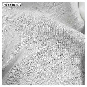 YX2168-1 China Manufacturers Stone Washed Linen Blend Fabric 180gsm 70/30 Rayon/Linen Fabric