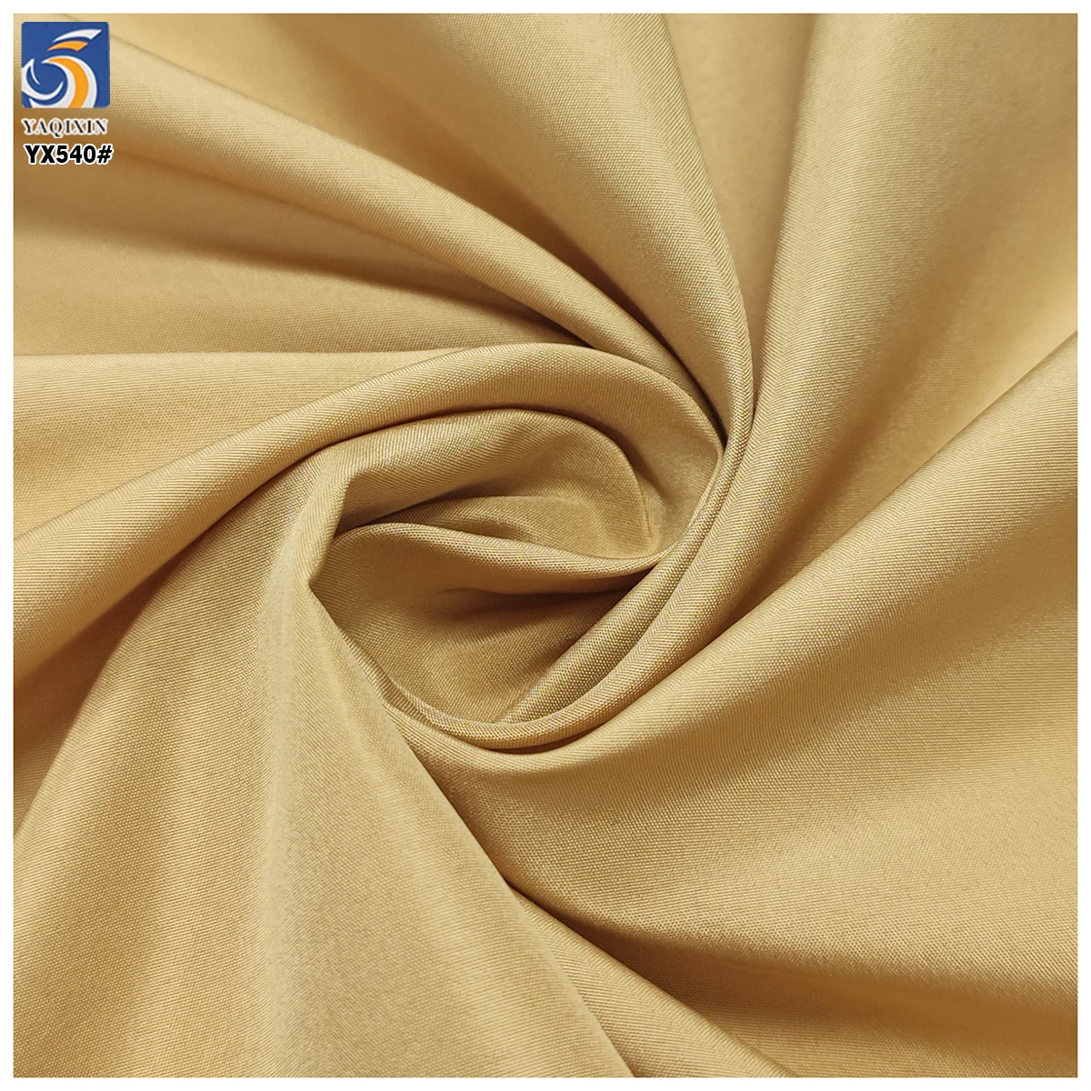 YX540 Wholesale Khaki Taffeta Fabric 100% Polyester 300T Pongee Lining Fabric Price Per Meter by Roll - 图片 5