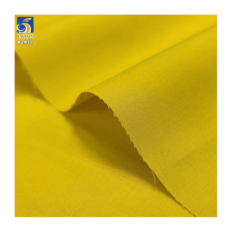 A2417 High Quality 105g/m² Lightweight 40 Cotton Lyocell Blended Ice 60 Cotton Washed Fabric Shirt Dress Fabric - 图片 4
