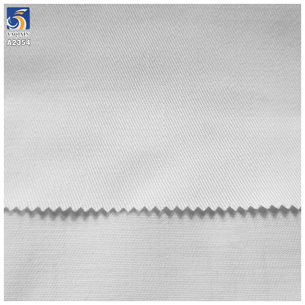 A2354 White Multifunctional TC Twill Fabric Polyester Cotton Twill Non-Elastic TC Cotton Fabric for Pants Work Clothes - 图片 5