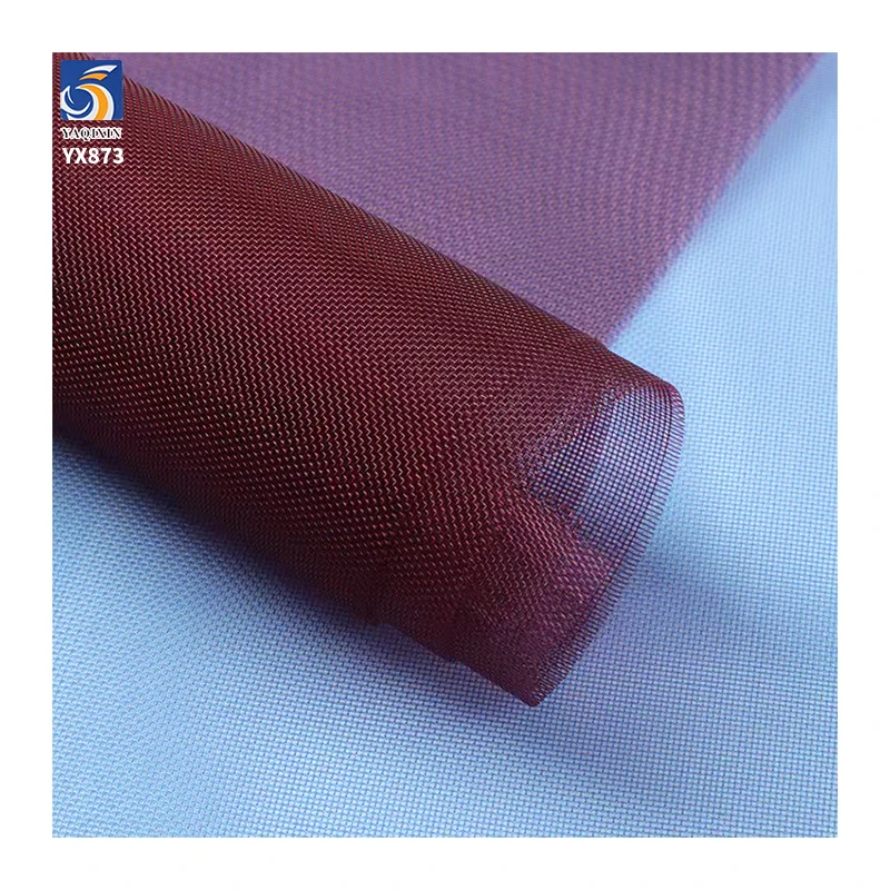 YX873 Wholesale Hard Feel Plain Tulle Width 160cm Knitted 40D 100 Polyester Shiny Mesh Fabric for Mosquito Nets Bags Skirt - 图片 6