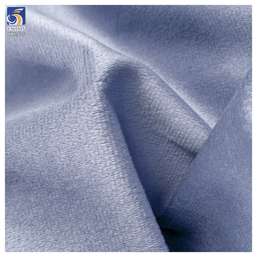 YX1306 95% Polyester 5% Spandex 210gsm Stretch Matte Velvet Fabric Softness and Stretch Velvet Dress Fabric Knitted - 图片 3
