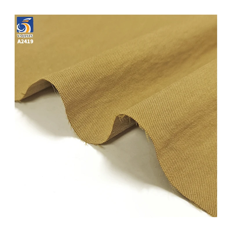 A2419 150g/m² Wholesale 50S 65% Cotton 35% Nylon Cavalry Twill Fabric High Density Twill Cotton Blend Fabric for Pants - 图片 6
