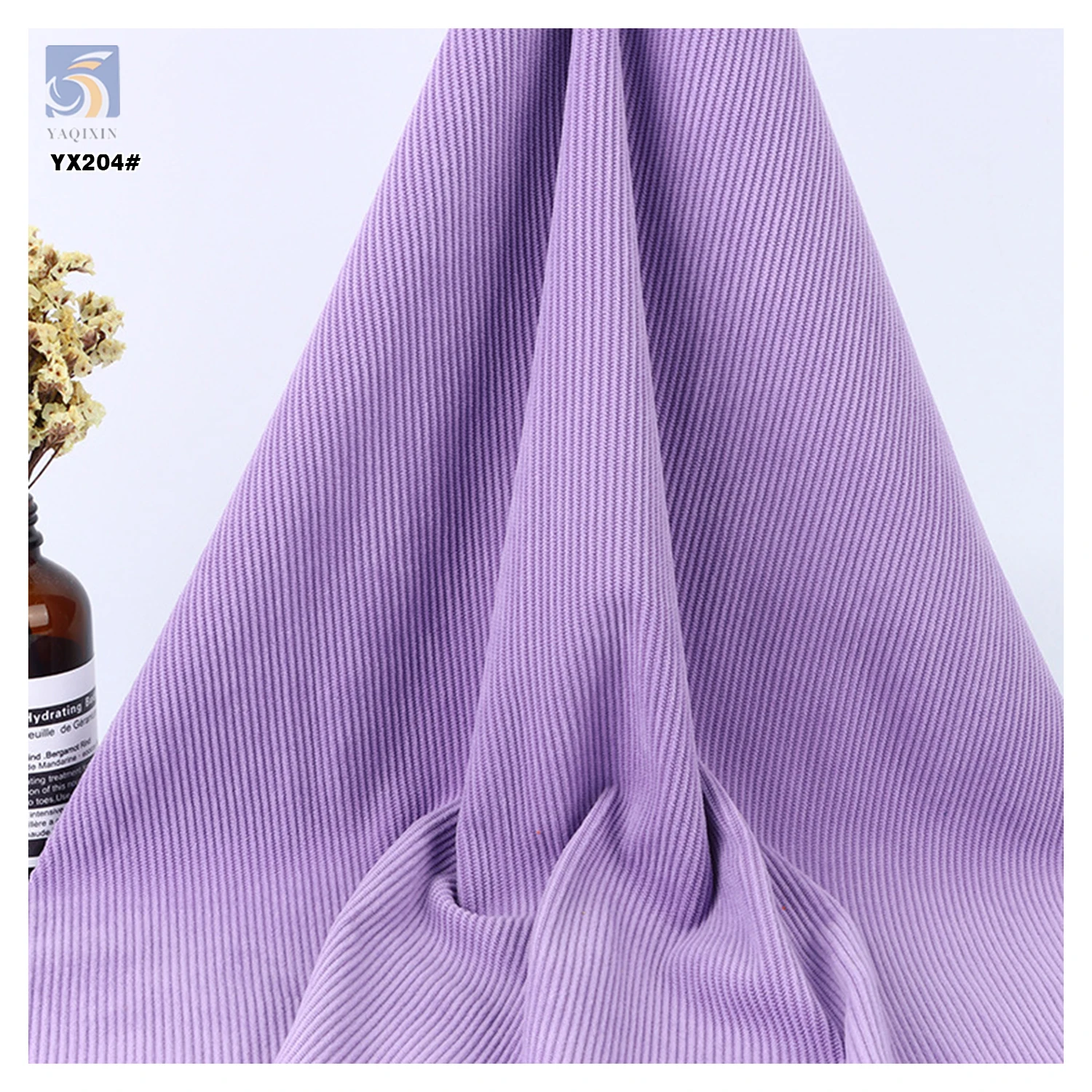 YX204 Good Quality Eco-Friendly Dyeing 300gsm 100% Cotton 11 W Corduroy Solid Dyed Fabric Fabric - 图片 3