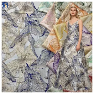 YX1241 New Arrivals 2026 Brocade Fabric for Apparel Dresses Woman French Yarn-Dyed Texture Jacquard Brocade Fabric