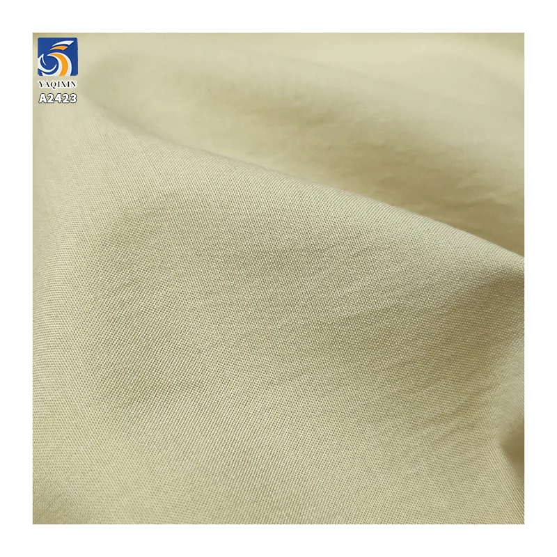 A2423 110g/m² Lightweight 60% Cotton 40% Lyocell Blended 60s Poplin Polyester Cotton Washed Fabric Shirt Dress Fabric - 图片 5