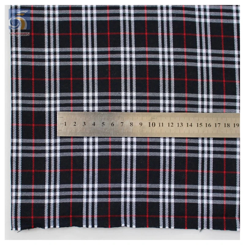 300D Classic Scotland Custom Plaid Check Shirt Fabrics Cotton TC Yarn Dyed Woven Fabric for Shirts Skirts Uniforms - 图片 5