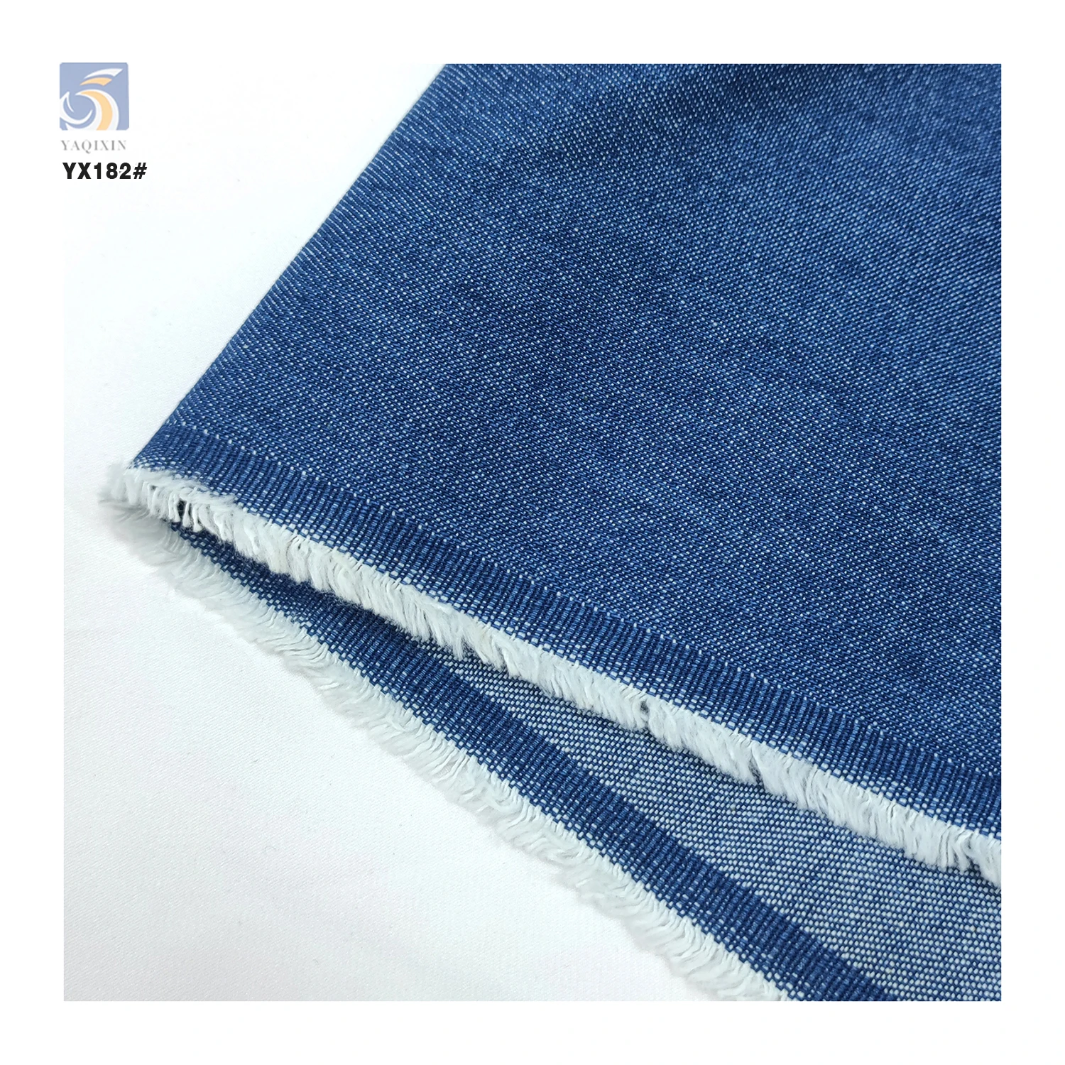 YX182 Alibaba Gold Top Supplier 12S Washed 8 oz Heavy Dark Blue Denim Fabric 100% Cotton for Jacket&Shirts - 图片 6