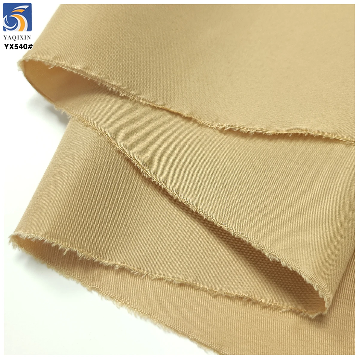 YX540 Wholesale Khaki Taffeta Fabric 100% Polyester 300T Pongee Lining Fabric Price Per Meter by Roll - 图片 6