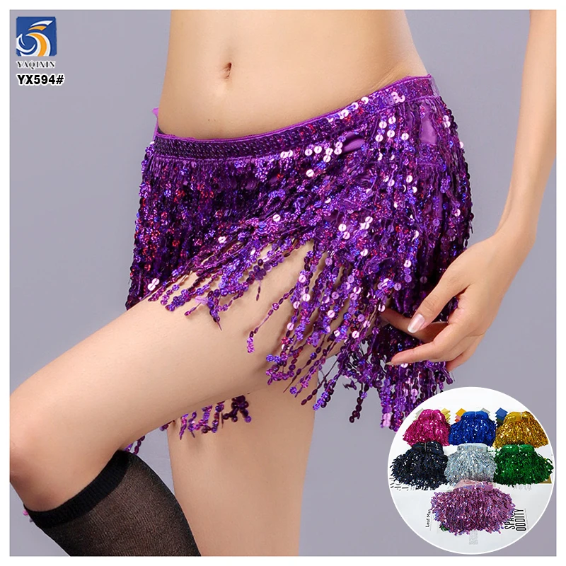 YX594 Hot Selling New Design Stage Garment Accessories Embroidery Sequins Trimmings Tassel Sequins Lace Trim