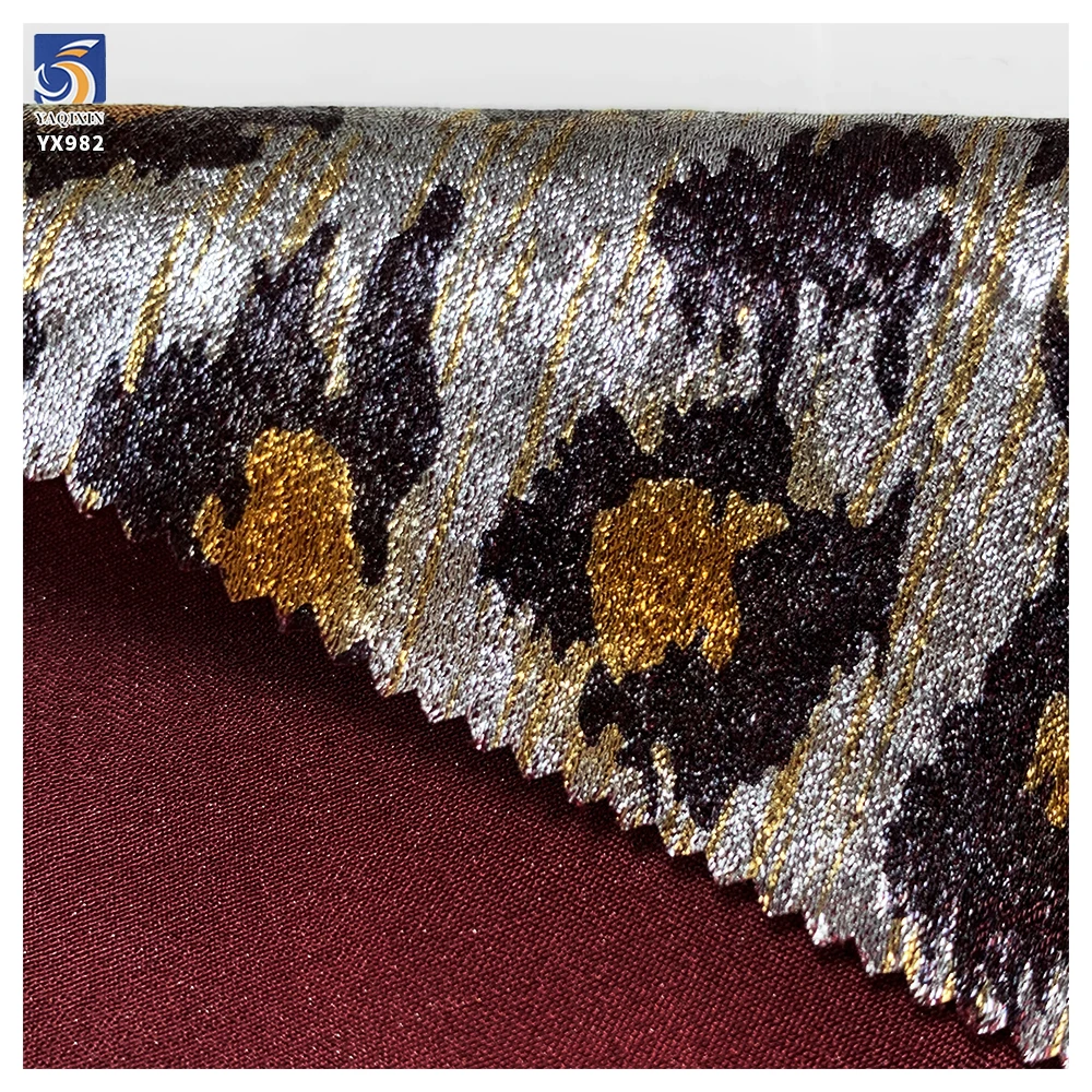 YX982 2026 New Arrivals 105gsm Chiffon Fabric With Two-Tone Leopard Print Fabric Chiffon Customization for Clothing Pants - 图片 5