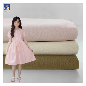 A2475 140g/m 60 Lyocell 40 Cotton Poplin Soft Pink Lightweight Fabric Cotton/Lyocell Blend Fabrics for Dress