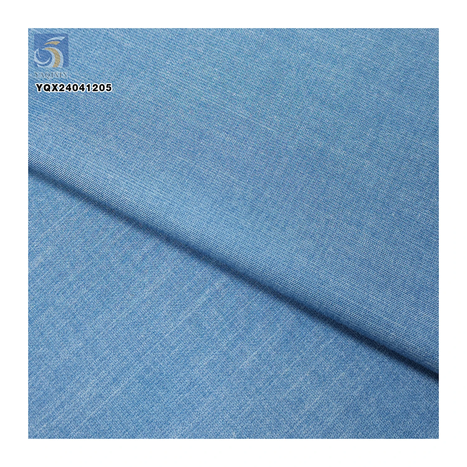 High Quality 32*32 3oz 65% Cotton 33% Polyester 2% Elastane Material Denim Fabric Plain Woven Stretch Denim Fabric - 图片 4