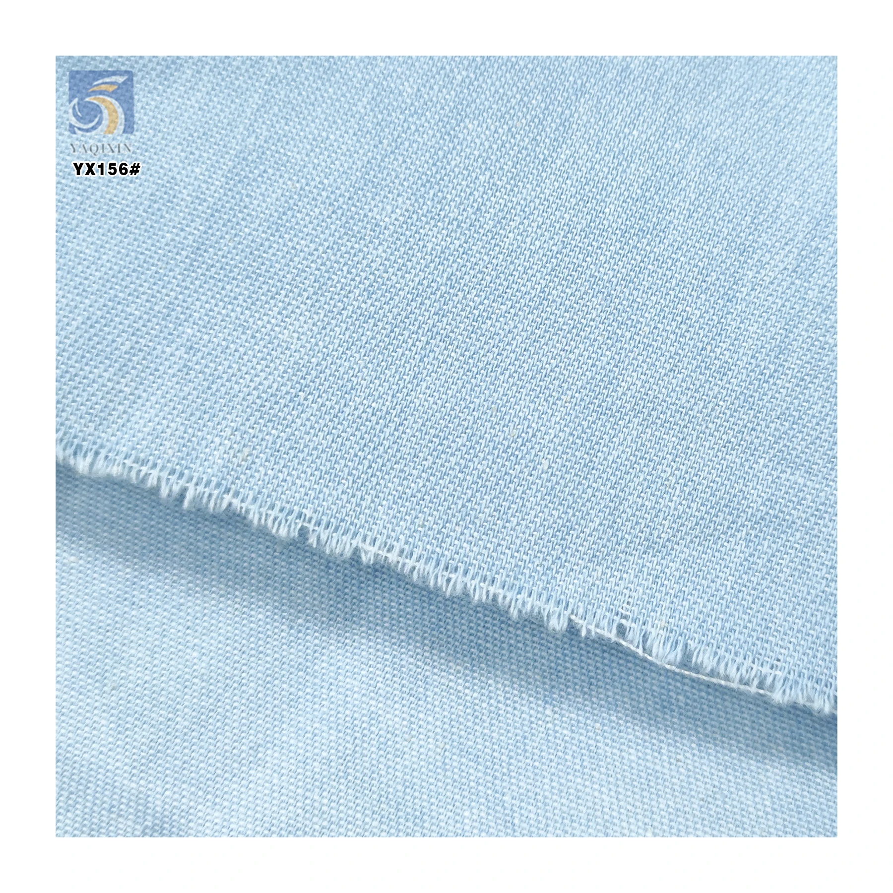 YX156 Good Quality Price 16*16 Washed Dyed Blue 100% Cotton 6 oz Denim Fabric for Jeans Pants - 图片 6