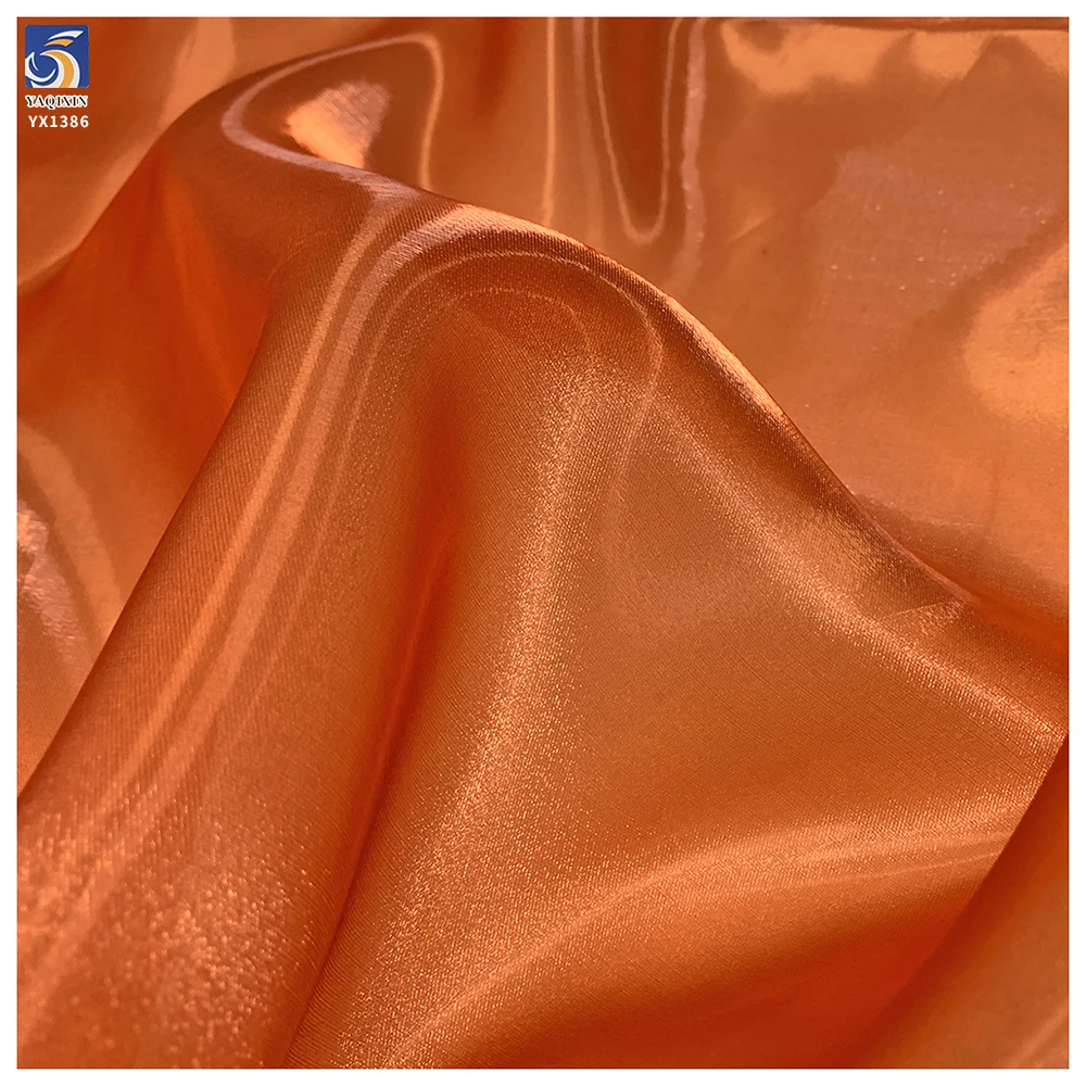 YX1386 High Quality 60gsm 100%Polyester Super Water Glossy Liquid Organza Fabric Liquid Soft Organza Mikado Fabric - 图片 3