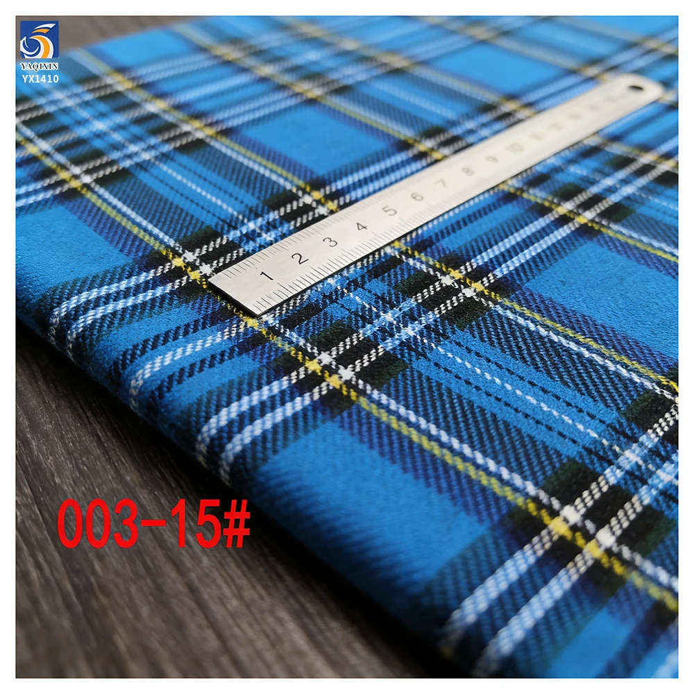 YX1410 145CM 170gsm High Quality Polyester Cotton TR Fabric Ghana Blue School Uniform Striped Yarn Dyed Fabric - 图片 2