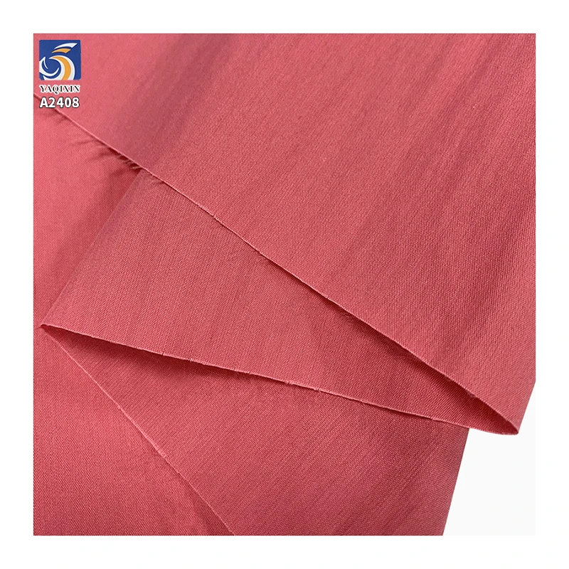 A2408 90gsm Lightweight Plain 60% Cotton and 40% Nylon Blended Poplin Fabric 60s Cotton Poplin Women's Dress Shirt Fabric - 图片 4