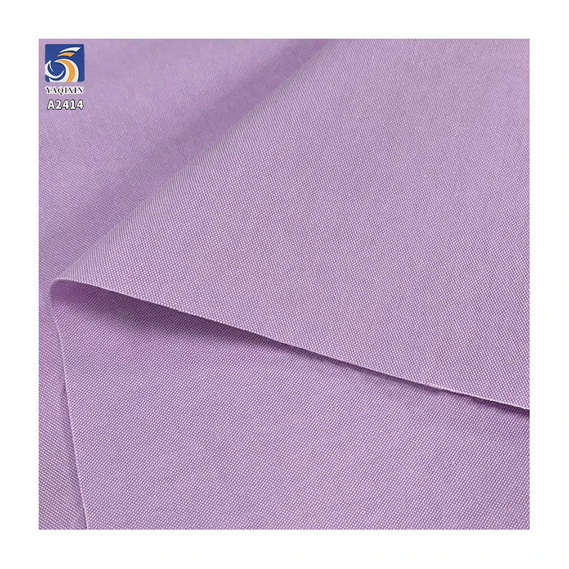 A2414 200g/m² Cotton and Nylon Blend 32 Fine Beads Canvas Fabric Plain Canvas Little Cat Eye Shirt Cotton Wide Leg Pants Fabric - 图片 3