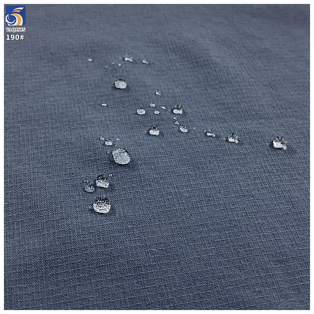 Y-190 70D 140g Anti-Wrinkle 90% Nylon 10% Spandex Matte Mini Grid Water Repellent High Stretch Fabric for Casual Wear Shorts - 图片 2