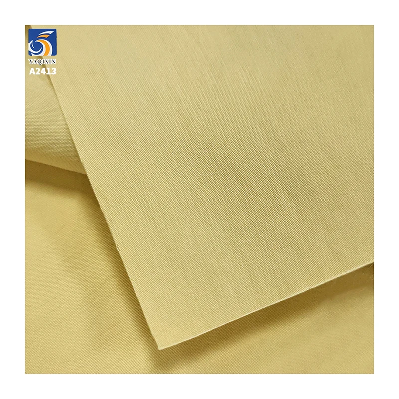 A2413 130g/m² Cotton and Nylon Blended Poplin Fabric Plain Weave Slightly Wrinkled Texture Shirt Dress Soft Poplin Cotton Fabric - 图片 5