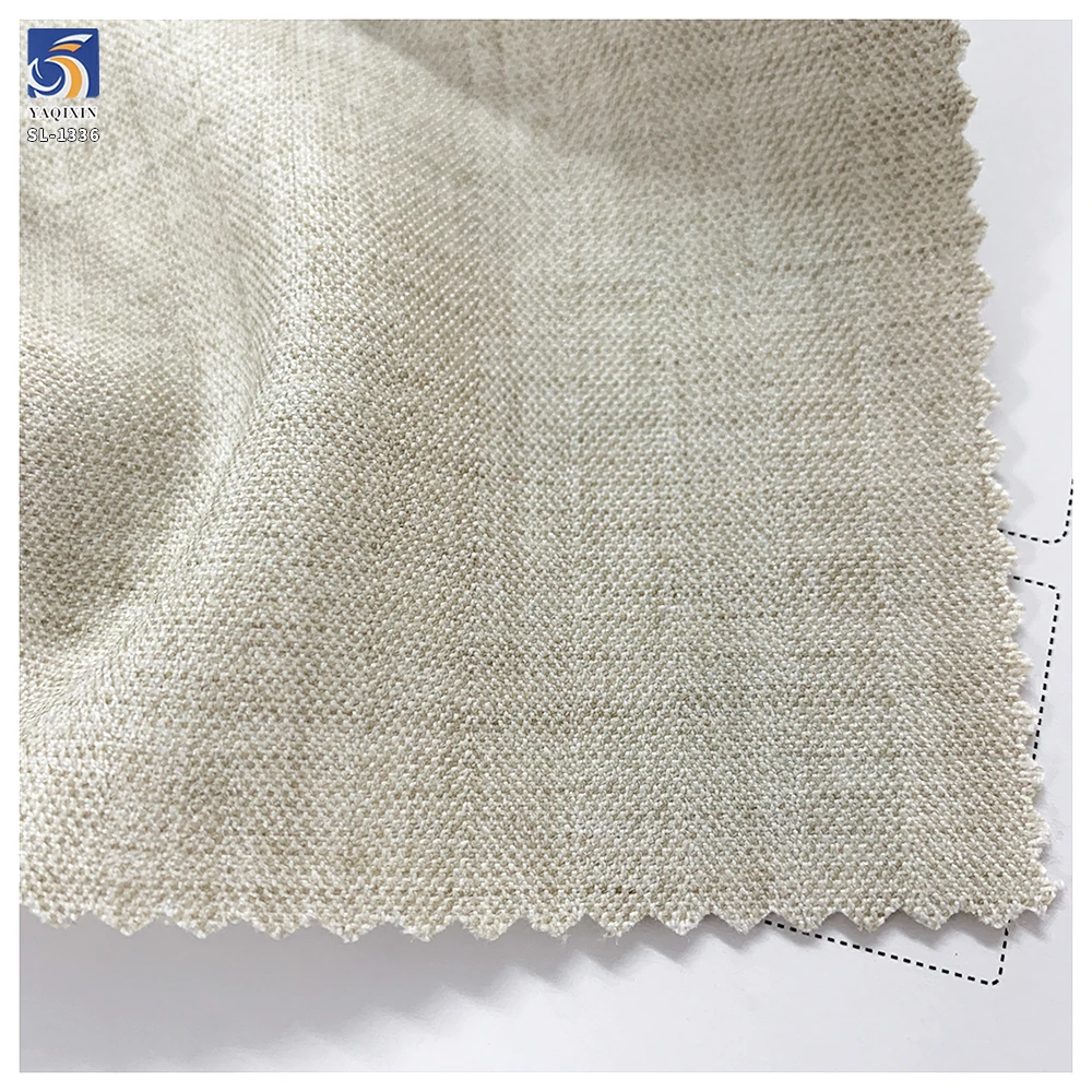 SL-1336 New 280g Ecru Color Herringbone Wool Blend Stretch Suiting Fabric Polyester Rayon 5 Spandex Suit Stretch Fabric - 图片 2