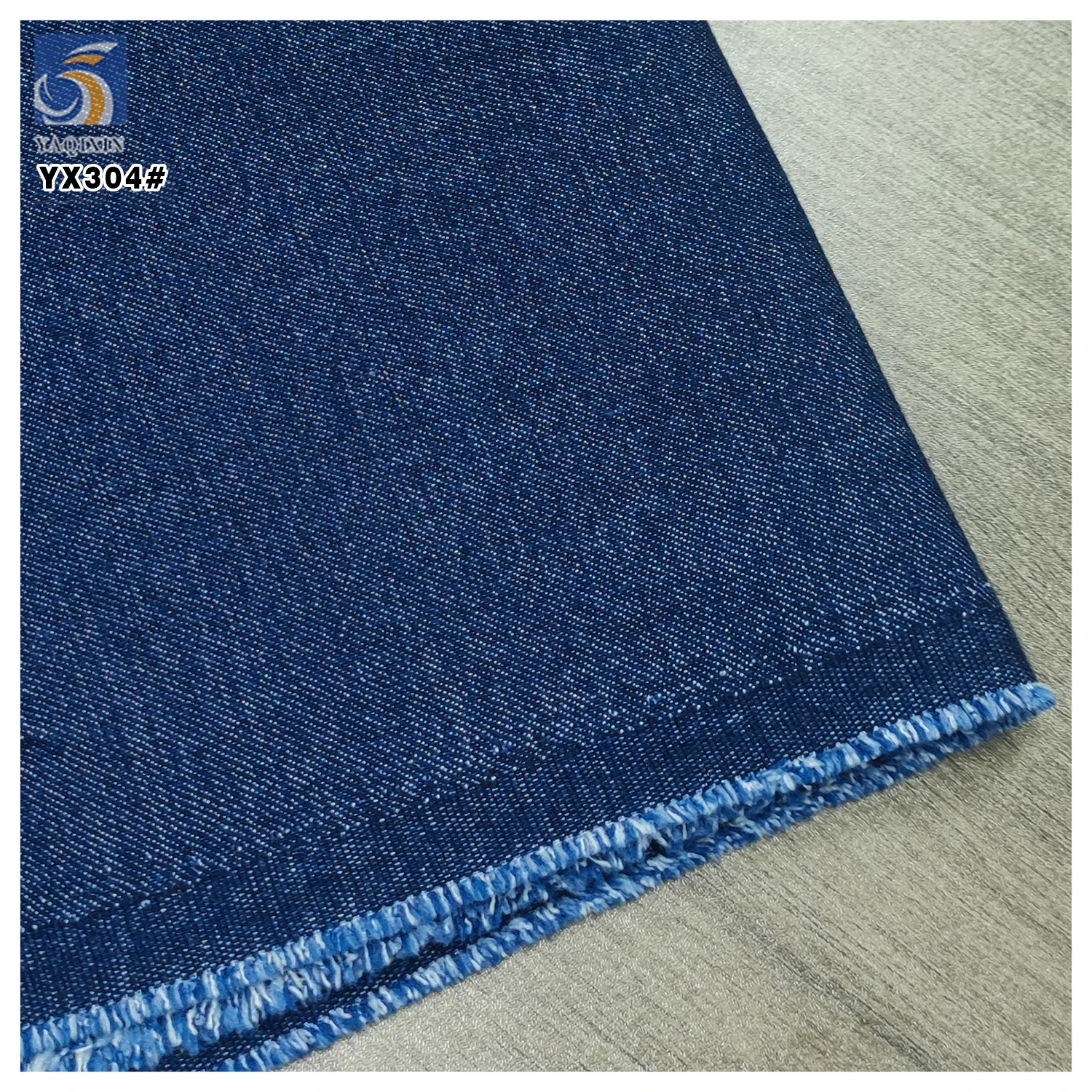 YX304 Latest 150cm Double Strand Anti-Wrinkle Soft Feel 16oz Cotton Stretch Denim Fabric - 图片 3