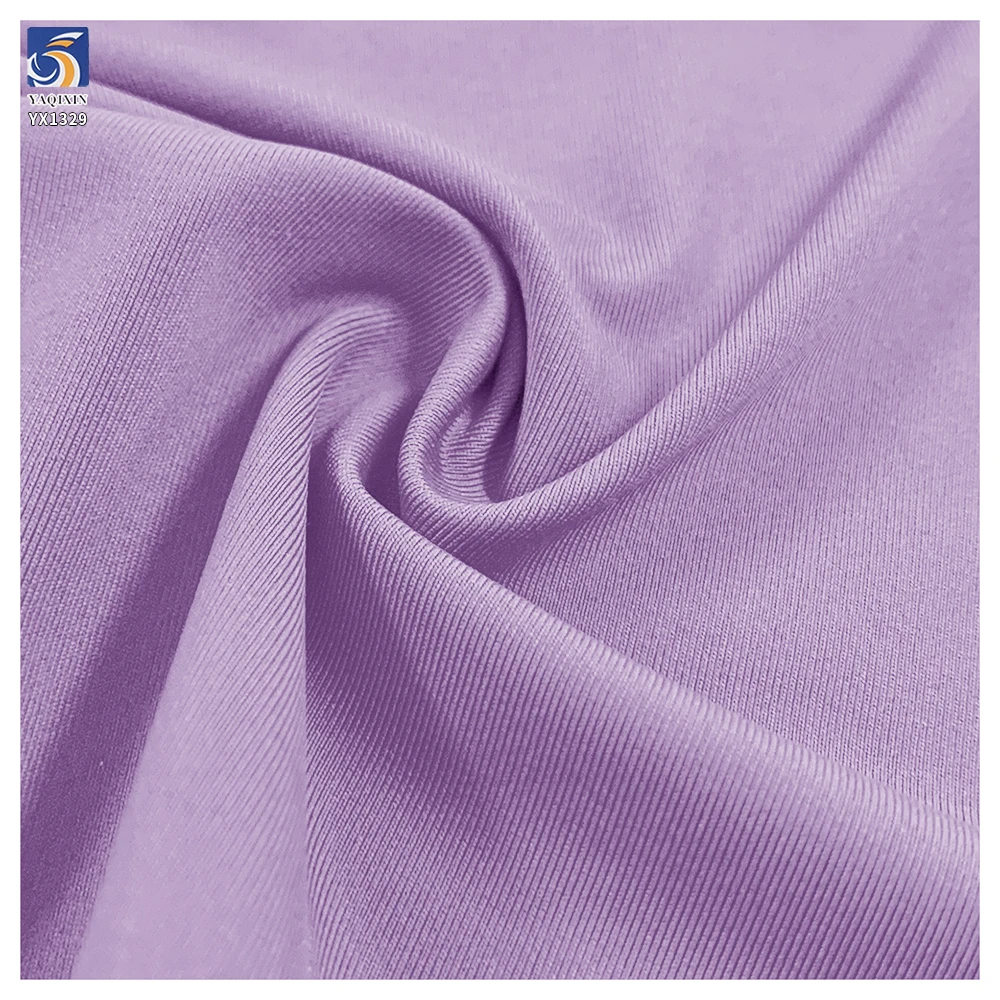 YX1329 165gsm Breathable Wear T-Shirt Yoga Fitness Sports Clothing Fabric 88% Nylon 12% Spandex Stretch Knit Yoga Fabrics - 图片 3