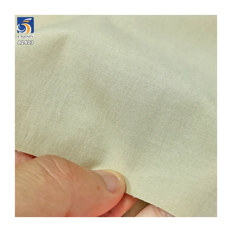 A2423 110g/m² Lightweight 60% Cotton 40% Lyocell Blended 60s Poplin Polyester Cotton Washed Fabric Shirt Dress Fabric - 图片 3