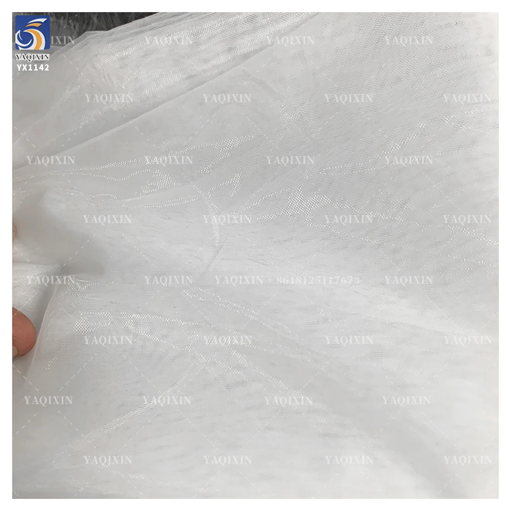 YX1142 22gsm Hardened Stiff Matte Organza Fabric 100 Polyester Woven White Organza Fabric 2 Yards High Quality - 图片 6