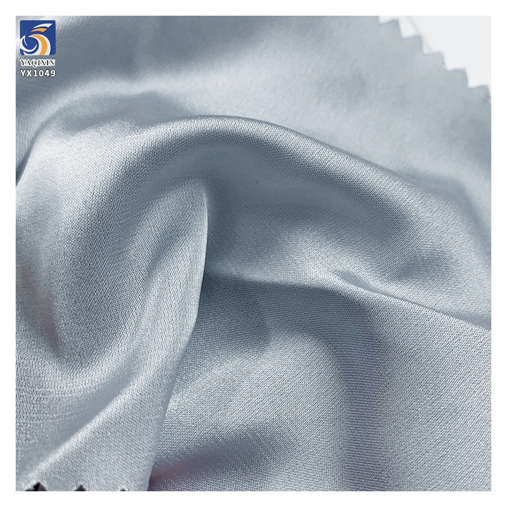 YX1049 110gsm Matte Satin Fabric for Women's Sleepwear Apparel Dress Comfortable Drape Plain Woven Stretch Satin Fabric - 图片 4