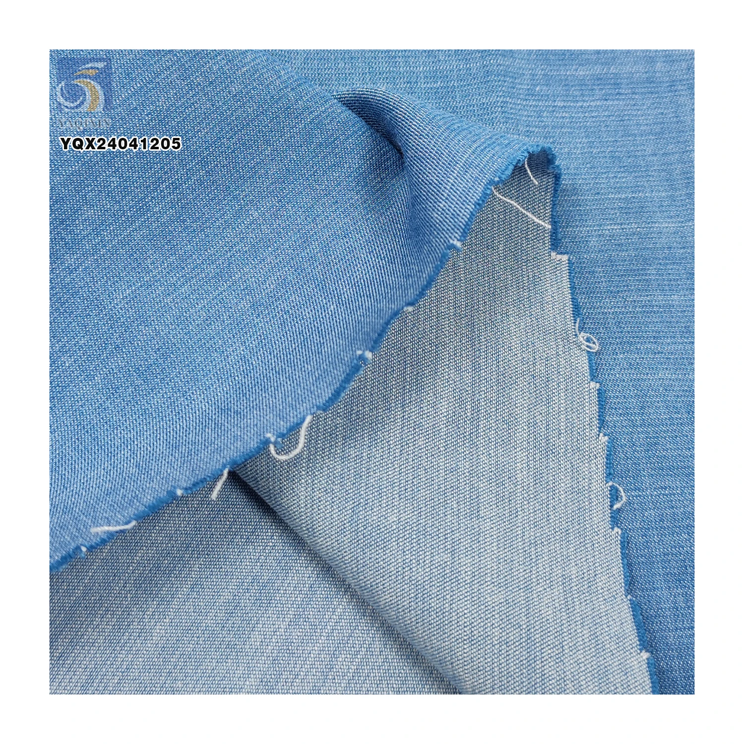 High Quality 32*32 3oz 65% Cotton 33% Polyester 2% Elastane Material Denim Fabric Plain Woven Stretch Denim Fabric - 图片 6